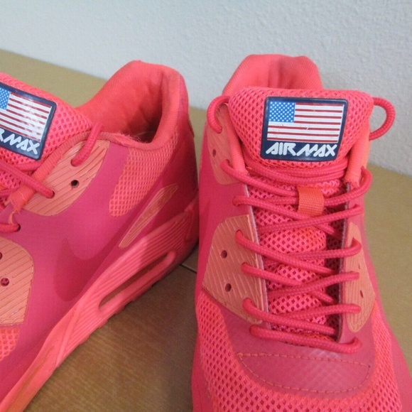 Nike Air Max 90 Hyperfuse Independence Day Solar Red Pink 454446-600 Mens US 9.5 - Picture 12 of 12